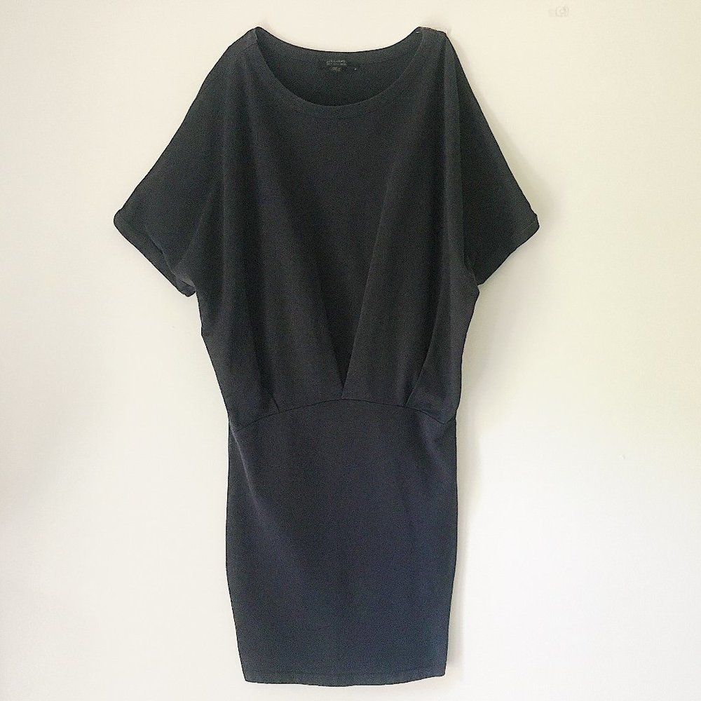 ALL SAINTS Lea Mal Dress - Washed Navy Grey